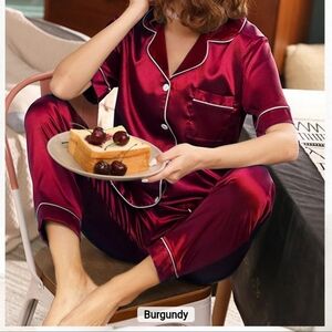 Women's Pajama Set Burgundy